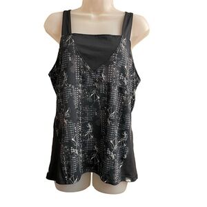 THE North Face Vapor Wick Black Grey Tank Top Size XL/TG